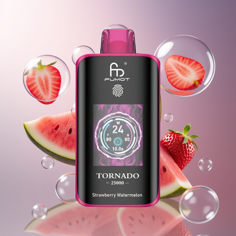 Fumot Tornado 25000 Puffs 20ml Truskawka Arbuz Rechargeable Battery