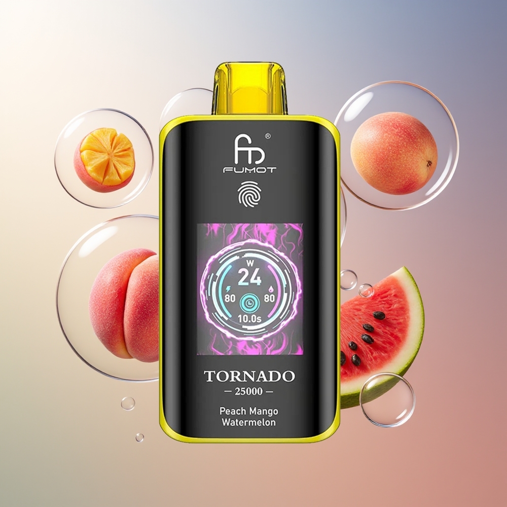 Fumot Tornado 25000 Puffs 700mAh Brzoskwinia Mango Arbuz