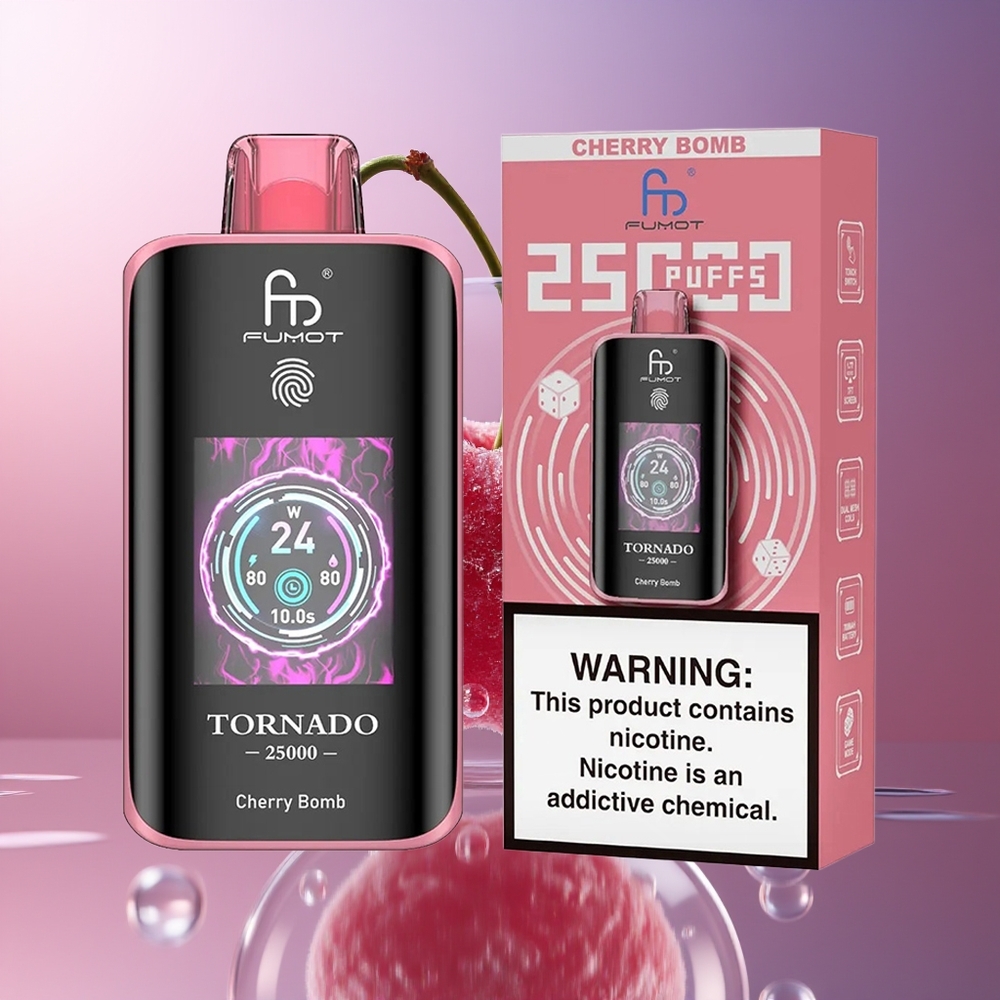 Fumot Tornado 25000 Puffs Wiśnie Bomba 20ml