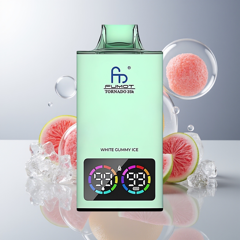 Fumot Tornado 35000 Dual Mesh Biały Gummy Ice