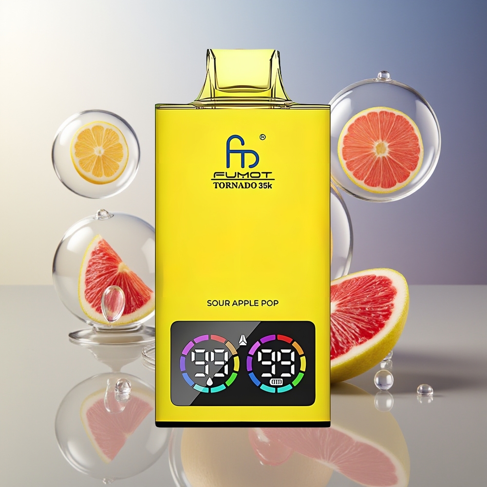 Fumot Tornado 35000 Dual Mesh Kwaśne Jabłko Pop