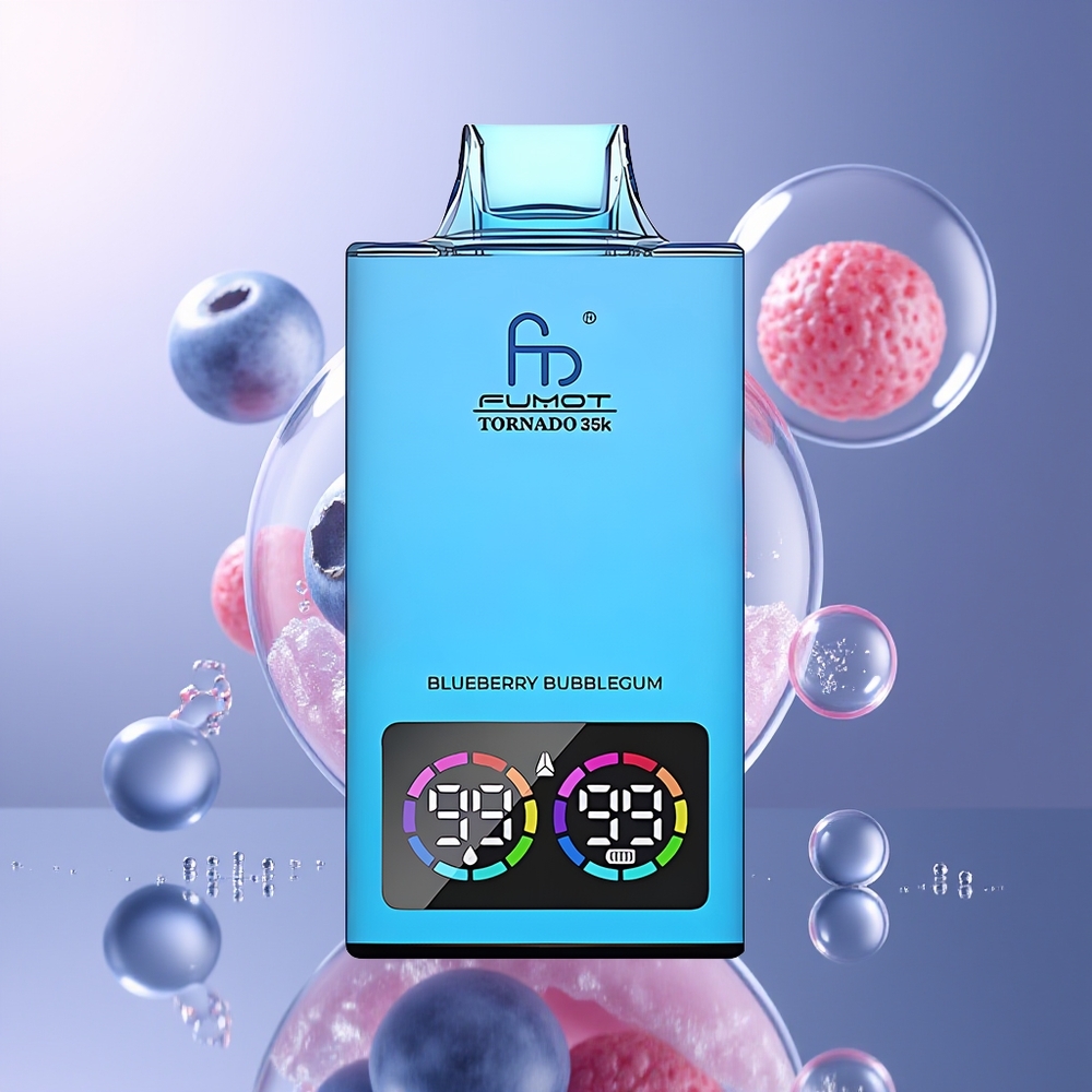 Fumot Tornado 35000 Podwójna Siatkowa Cewka Jagoda Bubblegum