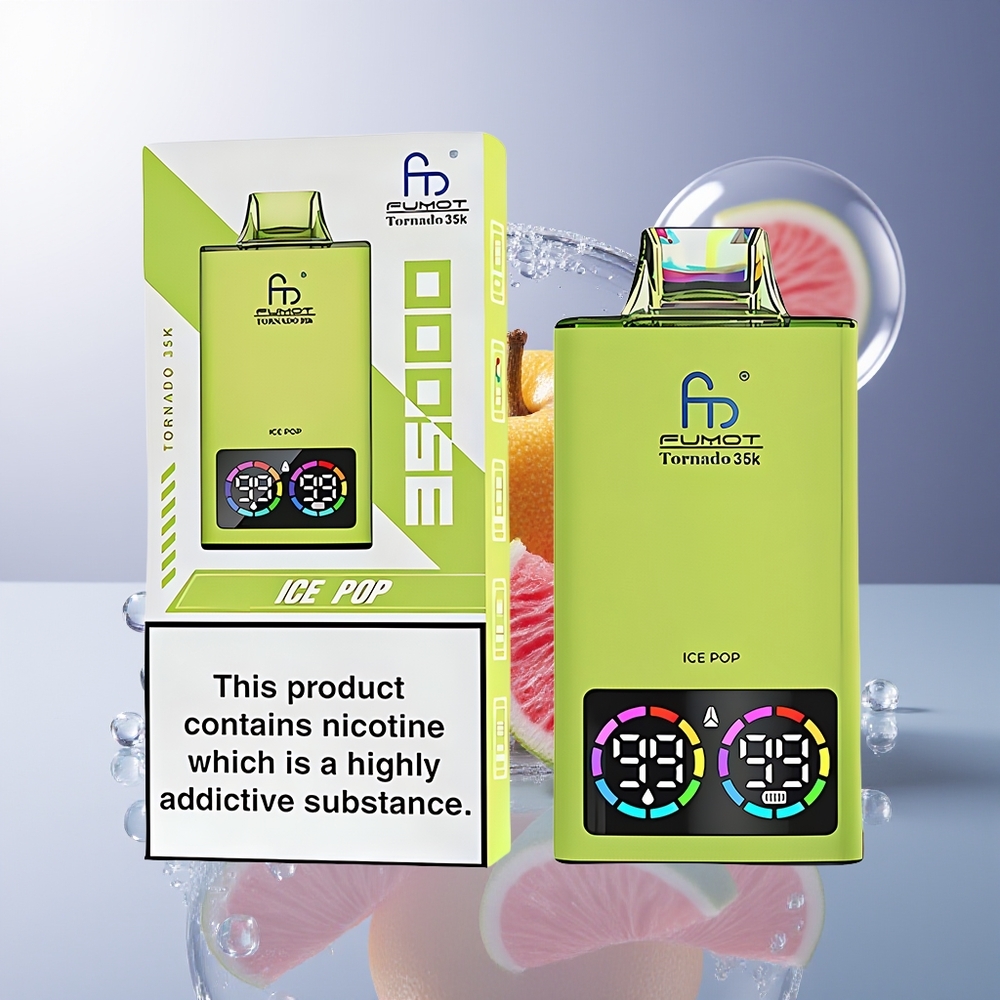 Fumot Tornado 35000 Podwójna Siatkowa Cewka Lód Pop