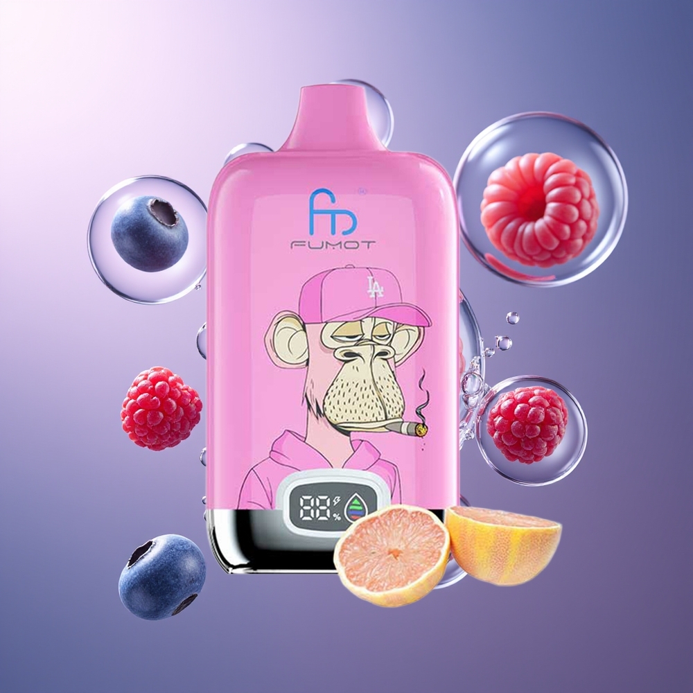 Fumot Tornado Digital Box 12000 Puffs Cyfrowy MESH Jagoda Malina
