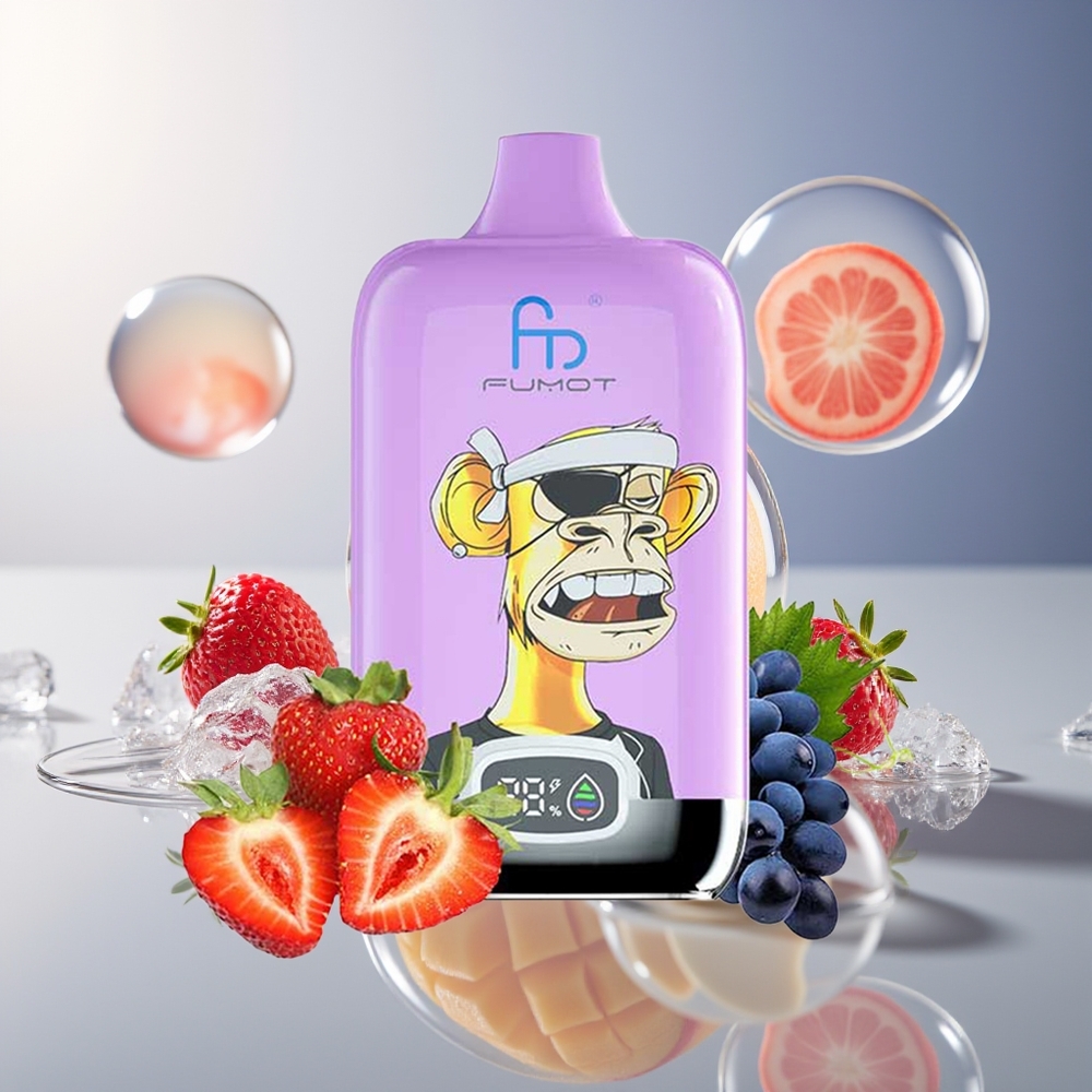 Fumot Tornado Digital Box 12000 Puffs Cyfrowy Mango Na Lodzie z Akumulatorem 550mAh