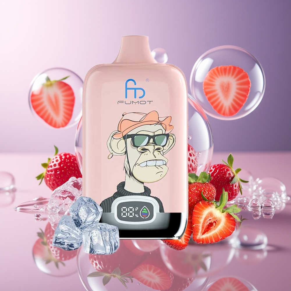 Fumot Tornado Digital Box 12000 Puffs Truskawkowy Lód Mesh Coil