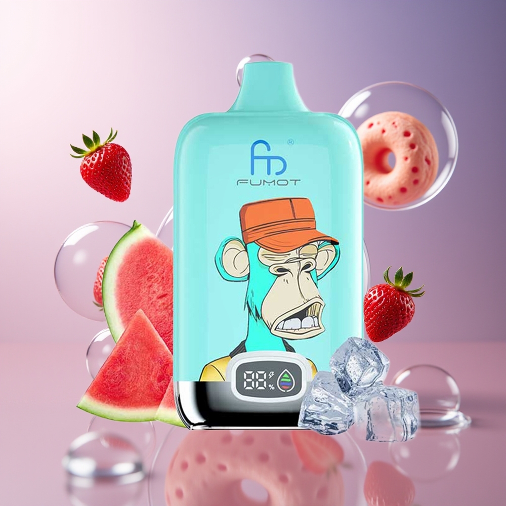 Fumot Tornado Digital Box 12000 Puffs Truskawkowy Pączek Typ-C Ładowanie