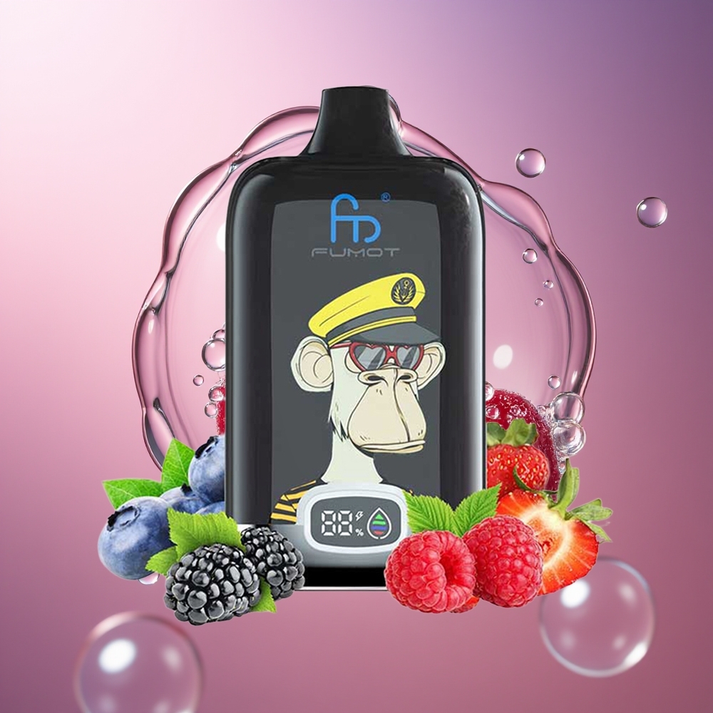 Fumot Tornado Digital Box 12000 Puffs Wiśnia Cyfrowy Boks z Akumulatorem 550mAh