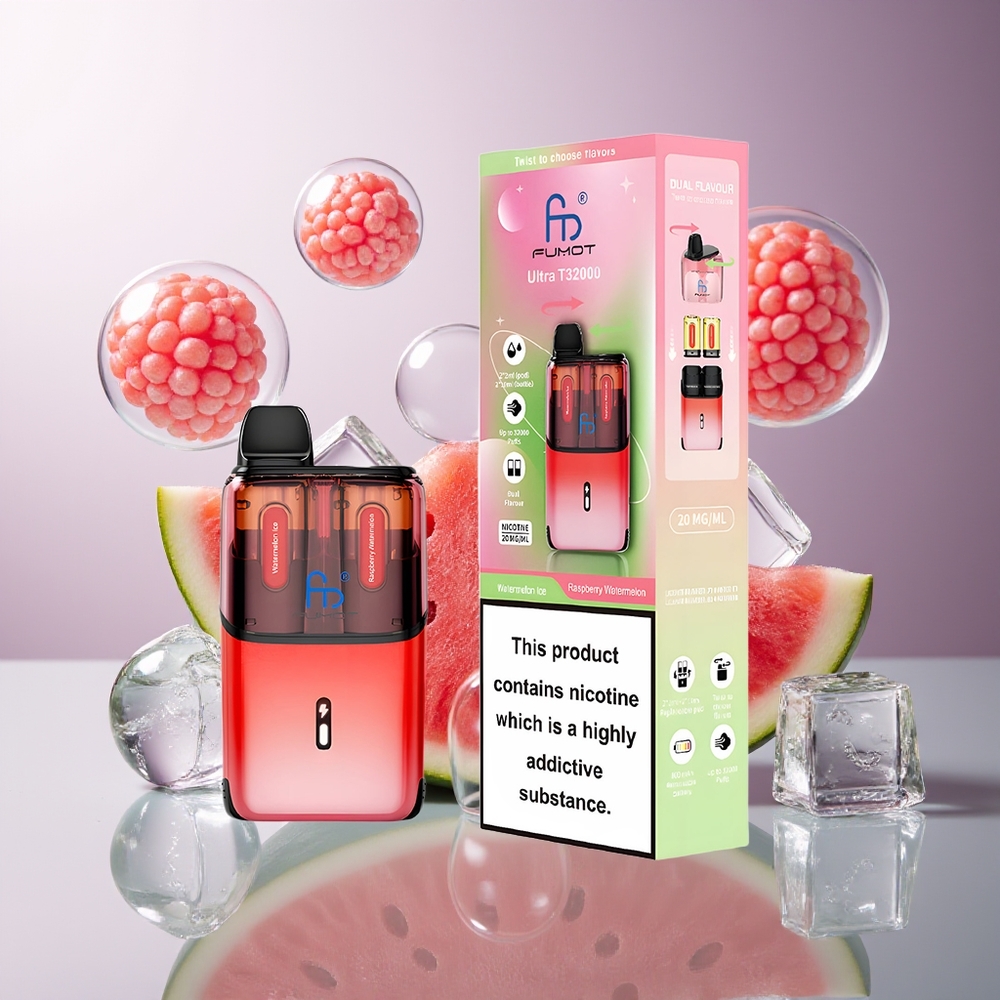 Fumot Ultra T32000 24ml Arbuzowy Lód - Malinowy Arbuz