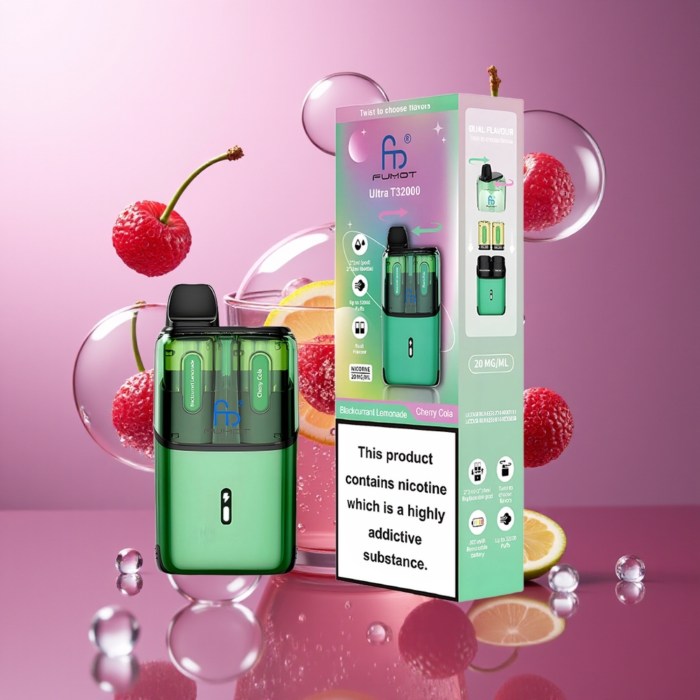Fumot Ultra T32000 24ml Czarna Porzeczka Lemoniada - Wiśniowa Cola