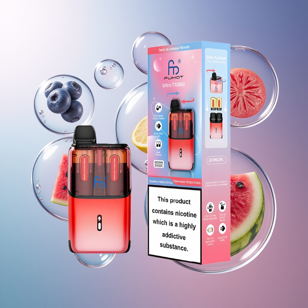 Fumot Ultra T32000 24ml Miętowa Hubba Bubba - Arbuzowa Hubba Bubba