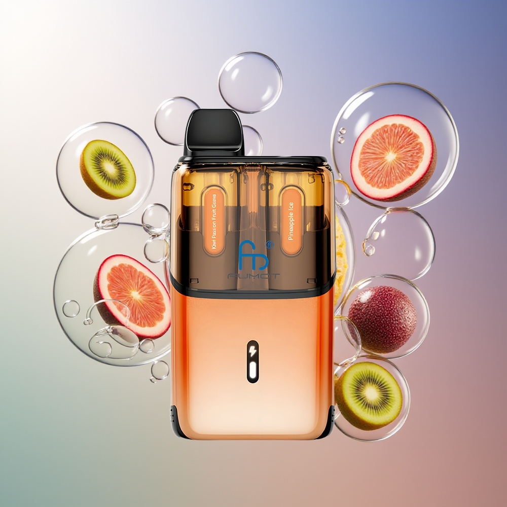 Fumot Ultra T32000 32000 Puffów Jednorazowe E-papierosy Kiwi Marakuja Gujawa - Ananasowy Lód