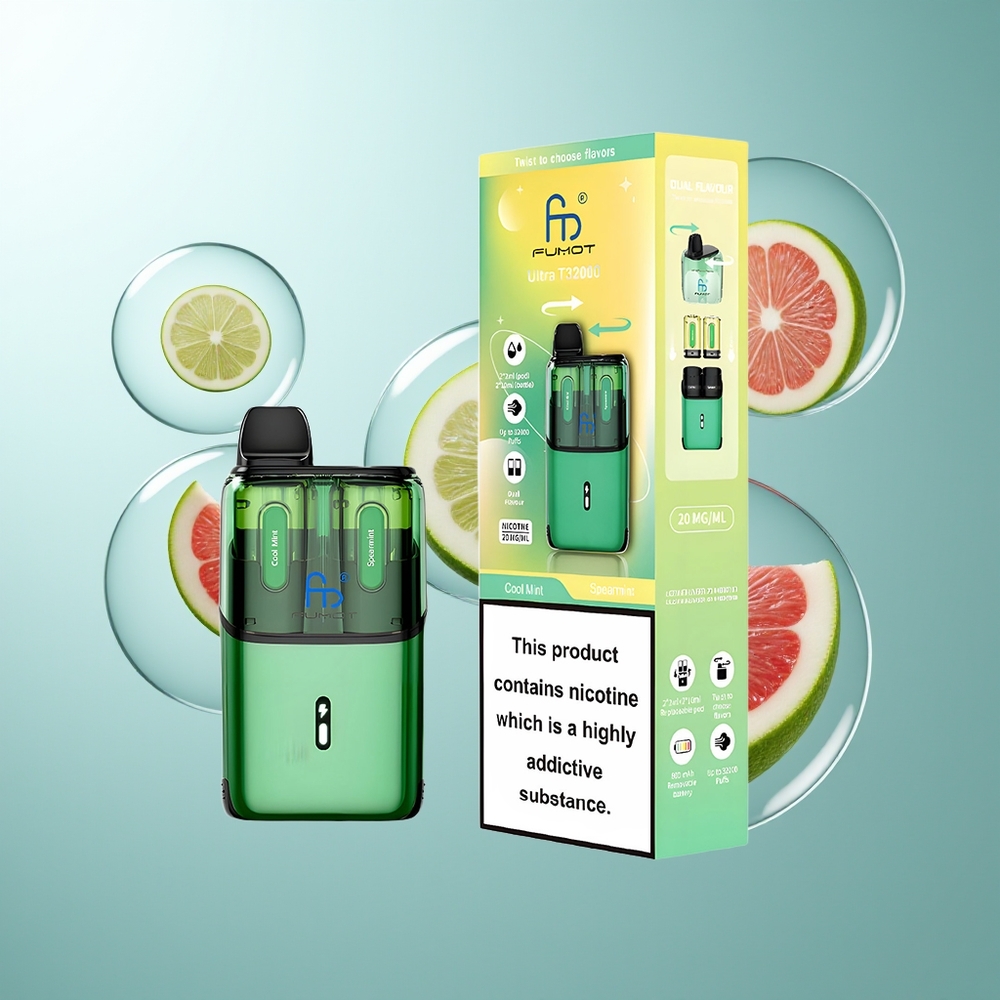 Fumot Ultra T32000 32000 Puffów Mięta Chłodna - Mięta Zielona