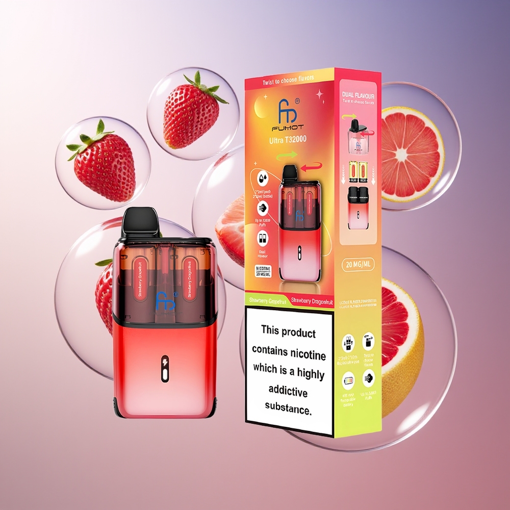 Fumot Ultra T32000 800mAh Truskawka Grejpfrut - Truskawka Smoczy Owoc