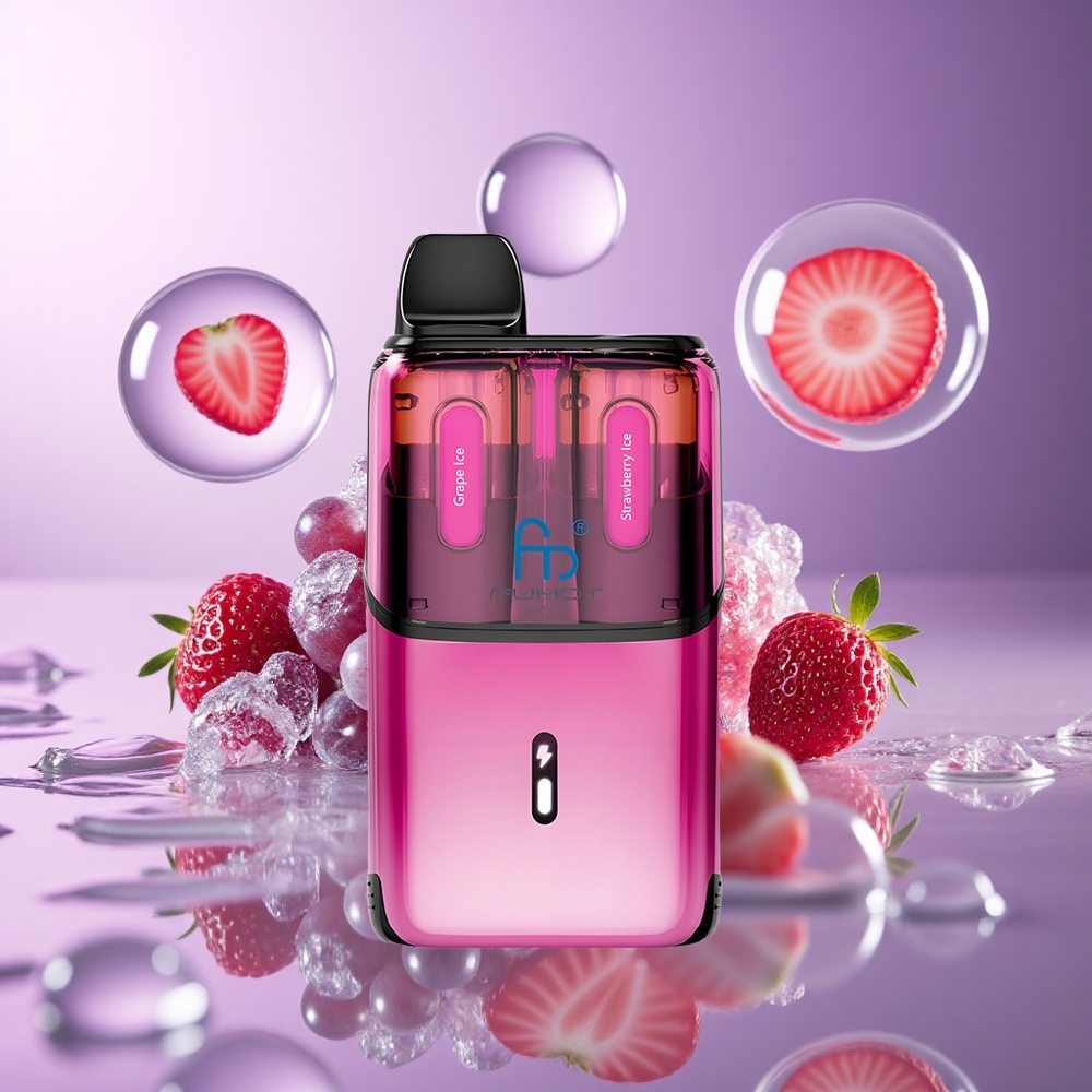 Fumot Ultra T32000 Podwójna Mrożona Winorośl - Mrożona Truskawka z 24ml Pojemnością