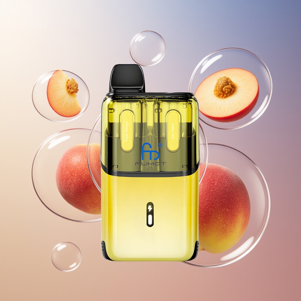 Fumot Ultra T32000 Potrójne Mango - Soczysta Brzoskwinia z Ładowaniem Type-C