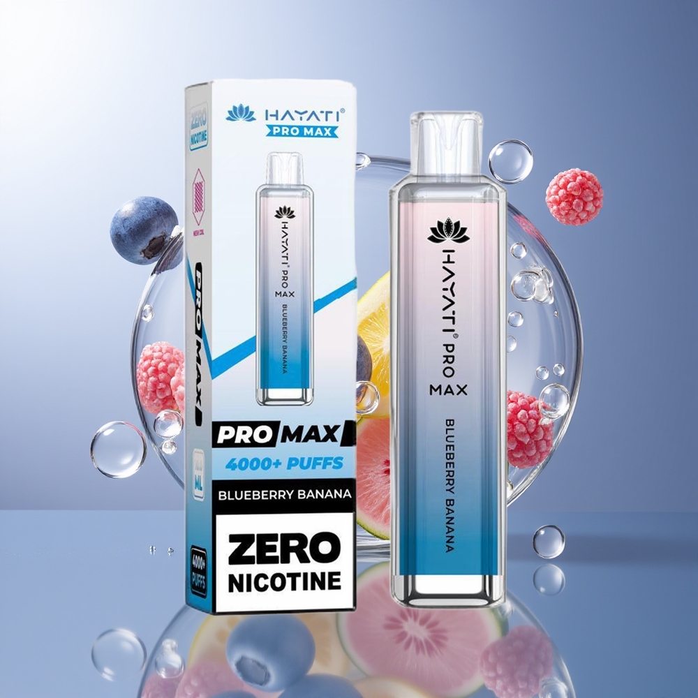 Hayati Pro Max 4000 Puffs 2% Nikotyna Jednorazowe E-papieros Jagoda Banan