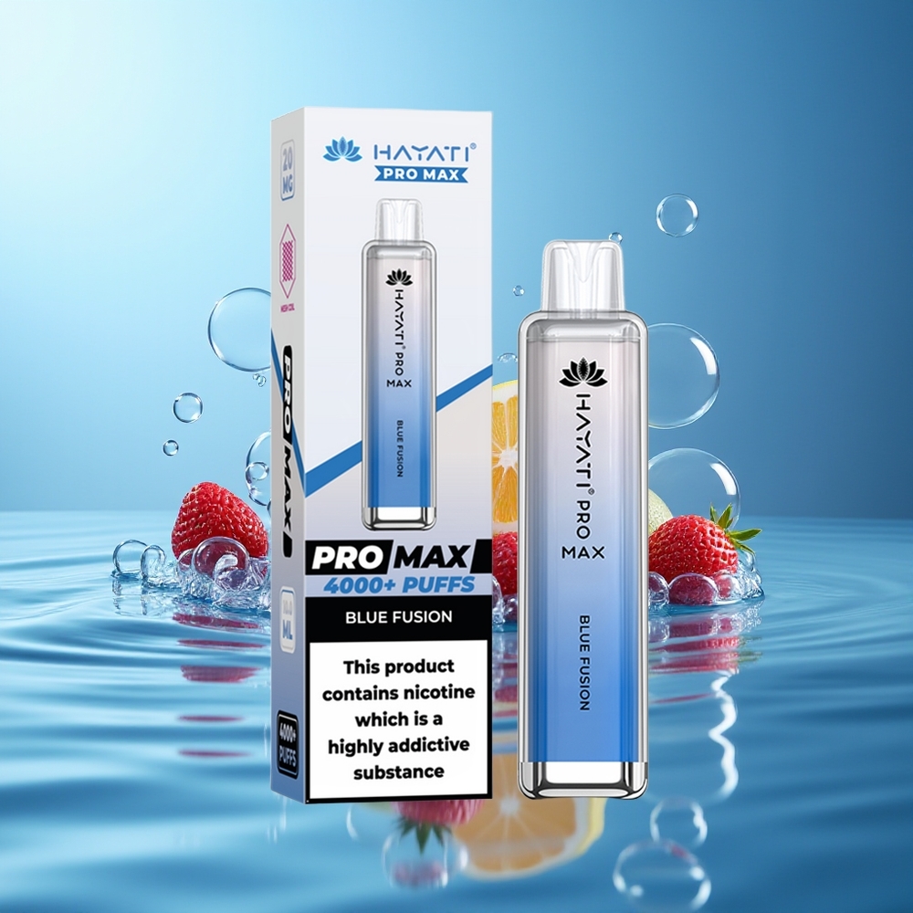 Hayati Pro Max 4000 Puffs Błękitna Fuzja Zasilany 1400mAh