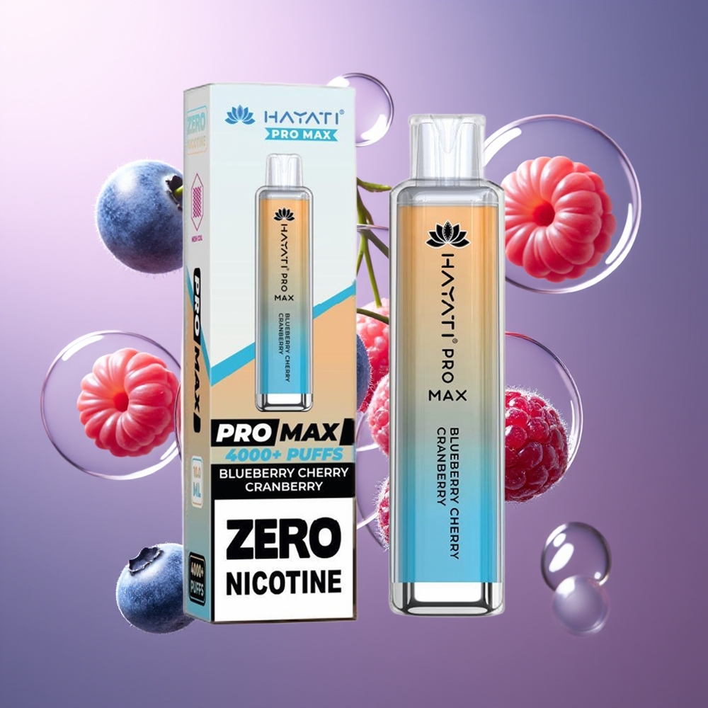 Hayati Pro Max 4000 Puffs Bateria 1400mAh Jagoda Wiśnia Żurawina