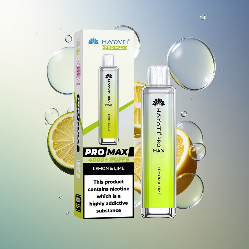Hayati Pro Max 4000 Puffs Cytrusowa Limonka 2% Nikotyna
