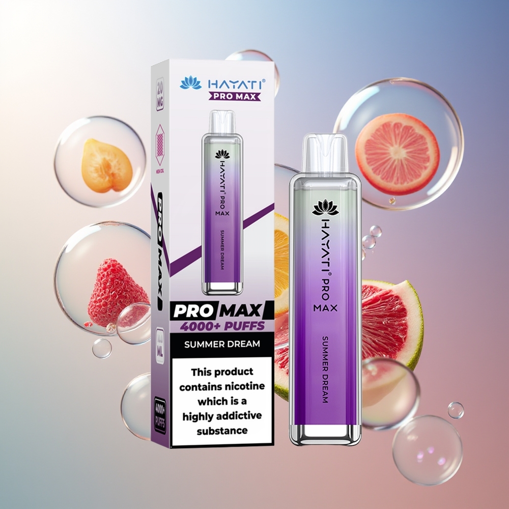 Hayati Pro Max 4000 Puffs Letni Sen Dual 1.1 Ohm Mesh Coil
