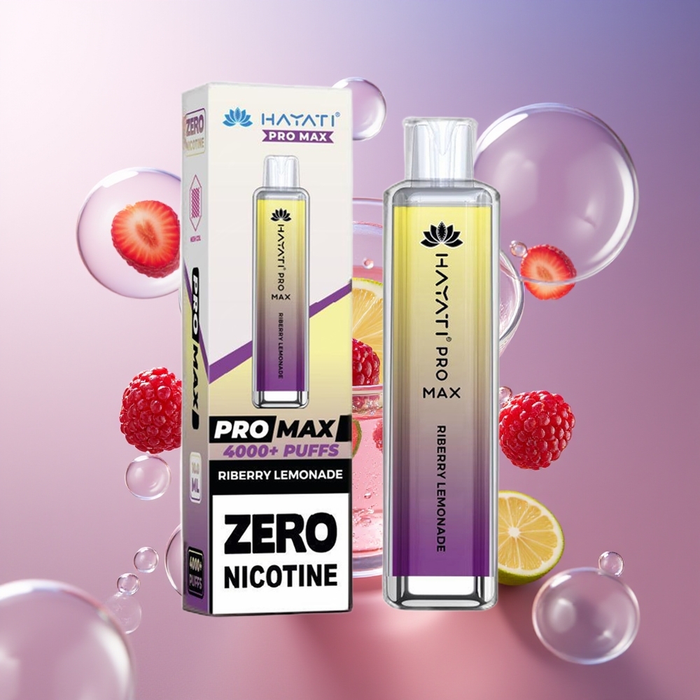 Hayati Pro Max 4000 Puffs Riberry Lemonade Dual 1.1 Ohm Mesh Coil