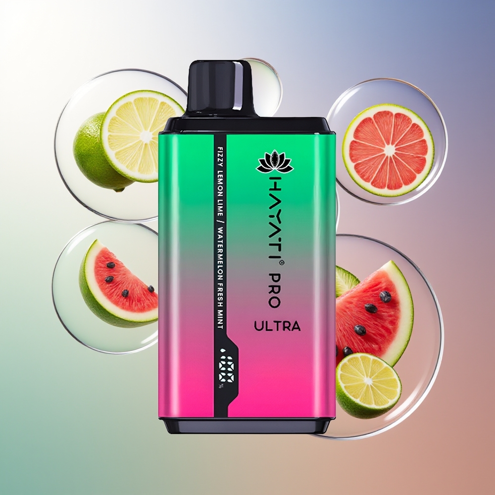 Hayati Pro Ultra 15000 Puffs 850mAh Cytrynowo-Limonkowy Arbuzowa Mięta