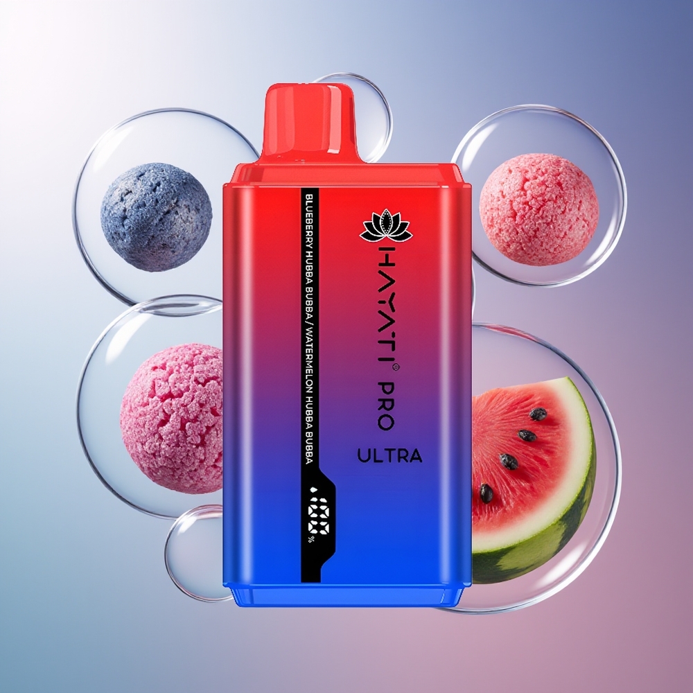Hayati Pro Ultra 15000 Puffs 850mAh Malinowa Hubba Bubba Arbuzowa Hubba Bubba