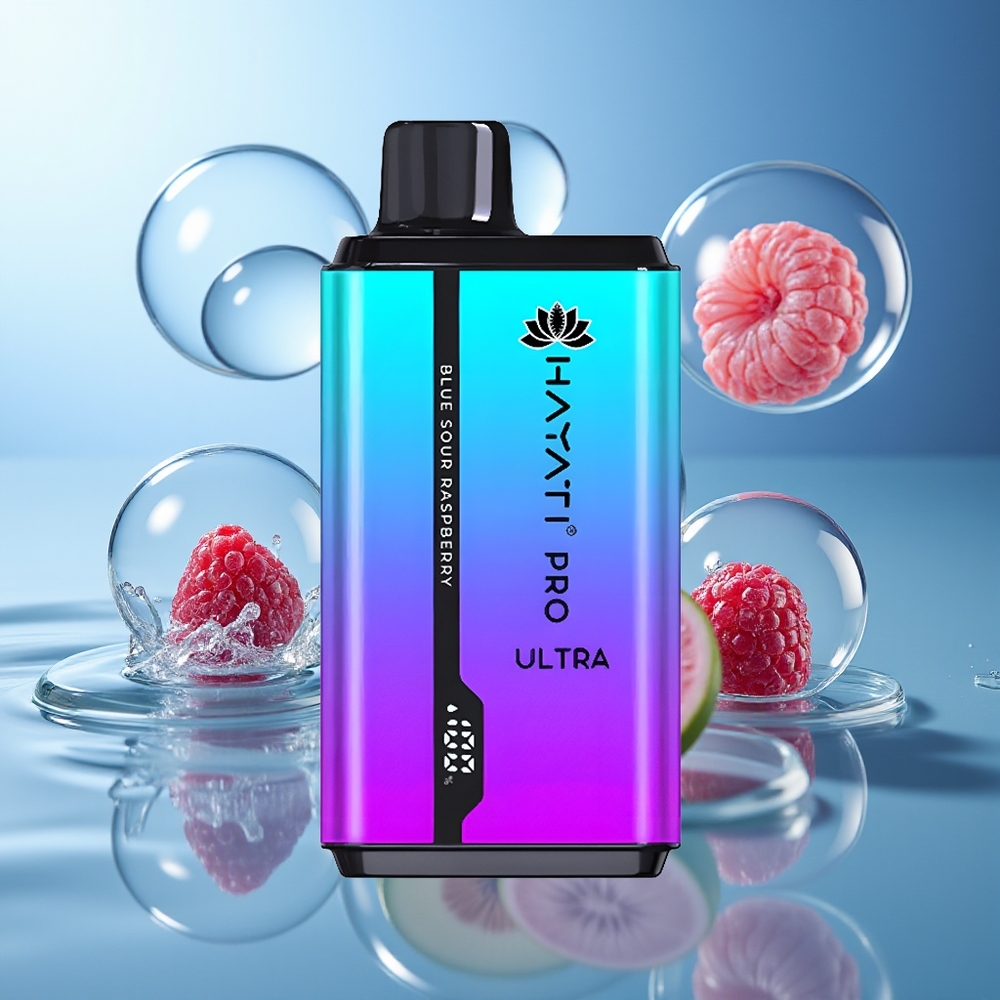 Hayati Pro Ultra 15000 Puffs 850mAh Niebieska Kwaśna Malina
