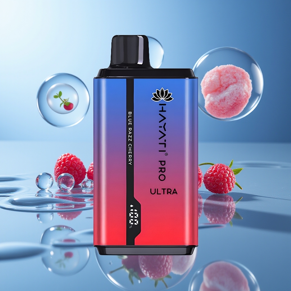 Hayati Pro Ultra 15000 Puffs 850mAh Niebieska Malina Wiśnia