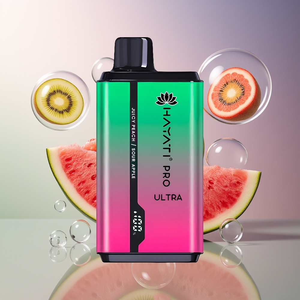 Hayati Pro Ultra 15000 Puffs Arbuz Kiwi Męczennica