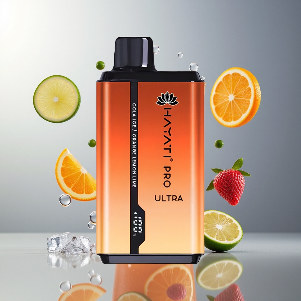 Hayati Pro Ultra 15000 Puffs Cola Lód Pomarańcza Cytryna & Limonka