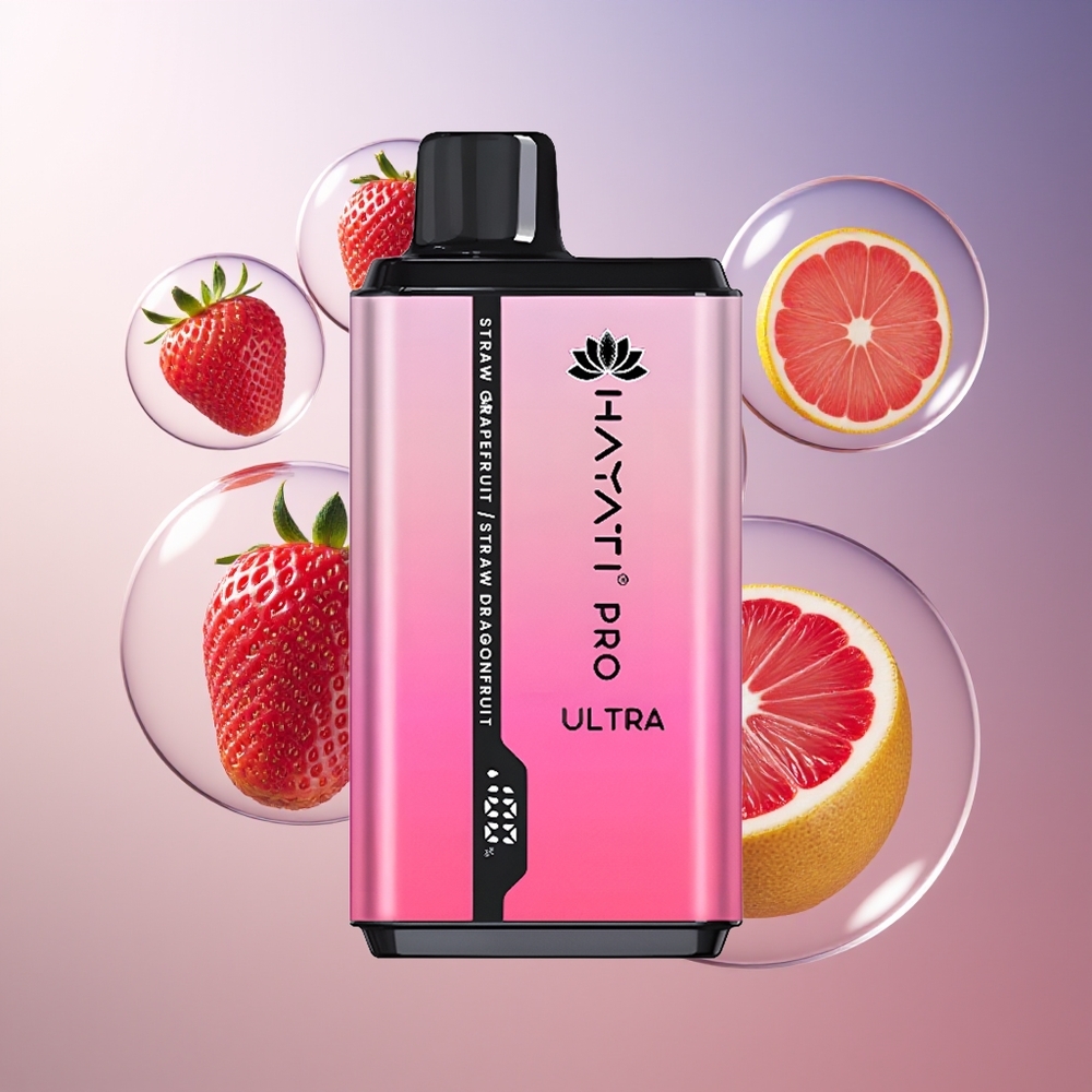 Hayati Pro Ultra 15000 Puffs Truskawka Grejpfrut Smoczy Owoc 12ml