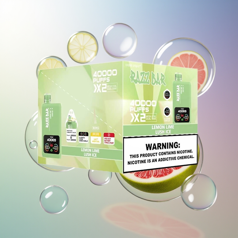 Razz Bar 40000 Puffs 650 Mah Cytrynowo-Limoniowy Lód