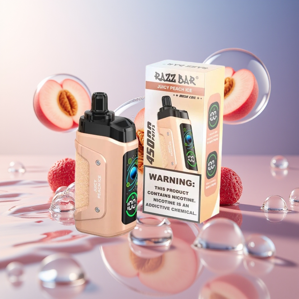 Razz Bar 45000 Puffs 1.0 Ohm Soczysta Brzoskwiniowa Mroźna