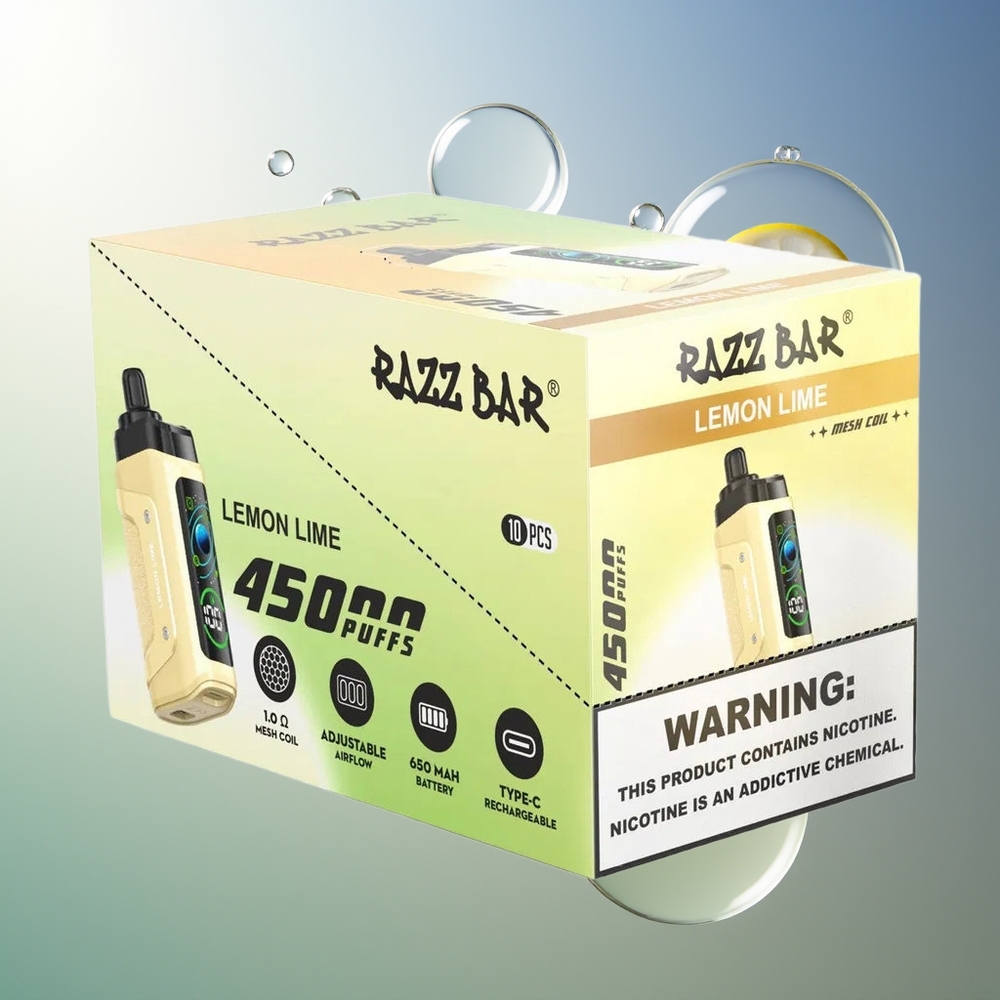 Razz Bar 45000 Puffs Cytrusowa Limonka z Regulacją Powietrza
