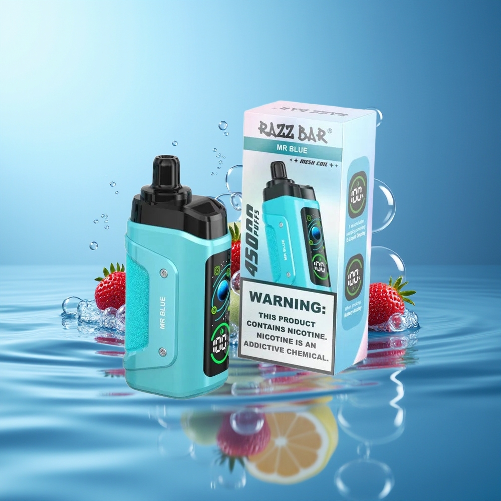 Razz Bar 45000 Puffs Mr Blue Bateria 650 Mah