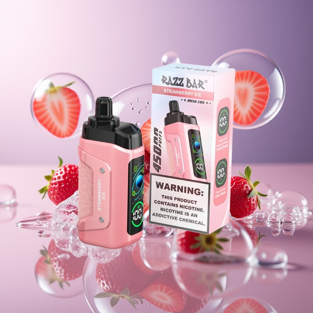 Razz Bar 45000 Puffs Truskawkowy Lód z Regulacją Powietrza