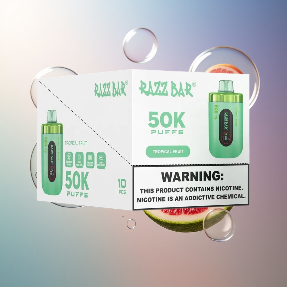 Razz Bar 50K Puffs Owoc Tropikalny Typ-C Ładowanie