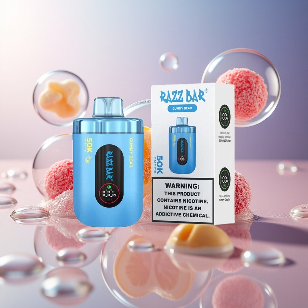 Razz Bar 50K Puffs Żelkowy Niedźwiadek Typ-C