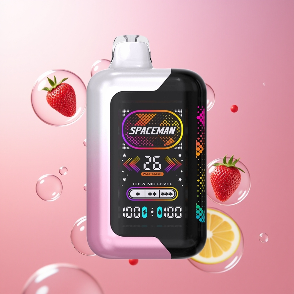 SMOK SPACEMAN SP40000 20ml Jednorazowy Wap Cytrynowy Różowy