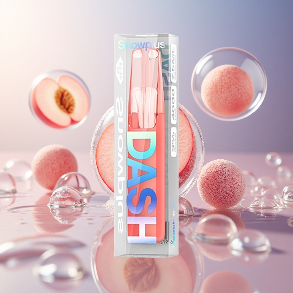 Snowplus Dash 4000 Puffs 7,5 ml Brzoskwiniowy Lód