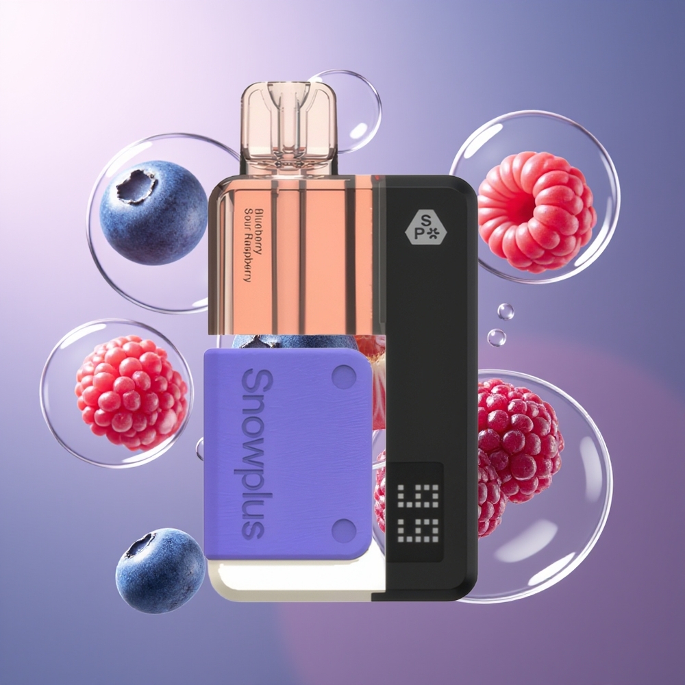 Snowplus Swift 15000 Puffs Pod Kit Jagoda Kwaśna Malina z Baterią 1000 mAh i Zestawem 2+10 ml