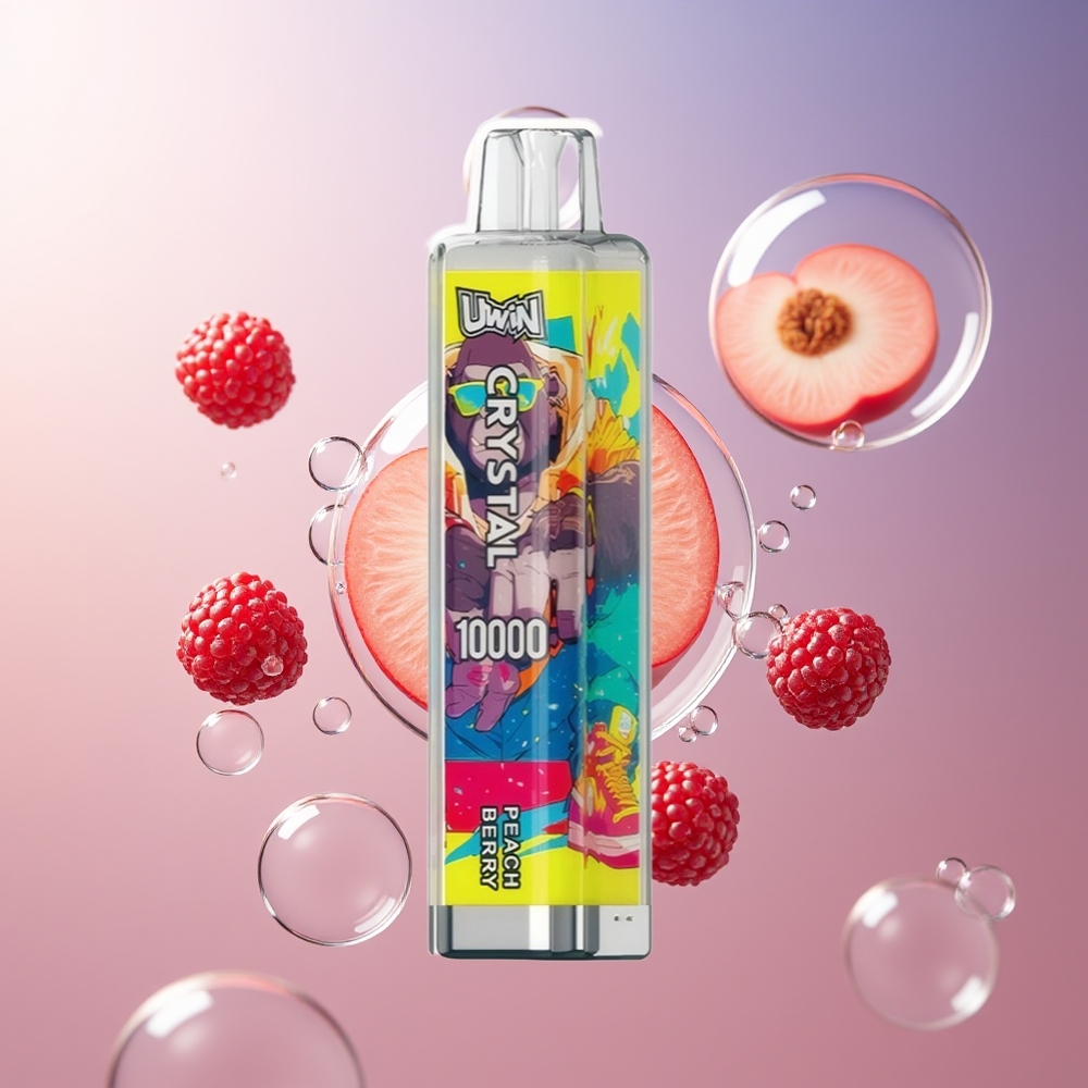 Uwin Crystal 10000 Puffs RGB Brzoskwiniowa Jagoda