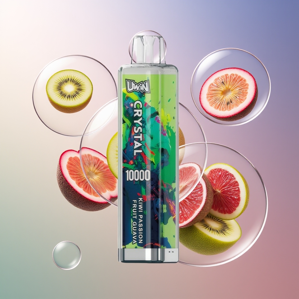 Uwin Crystal 10000 Puffs RGB Kiwi Marakuja Guawa