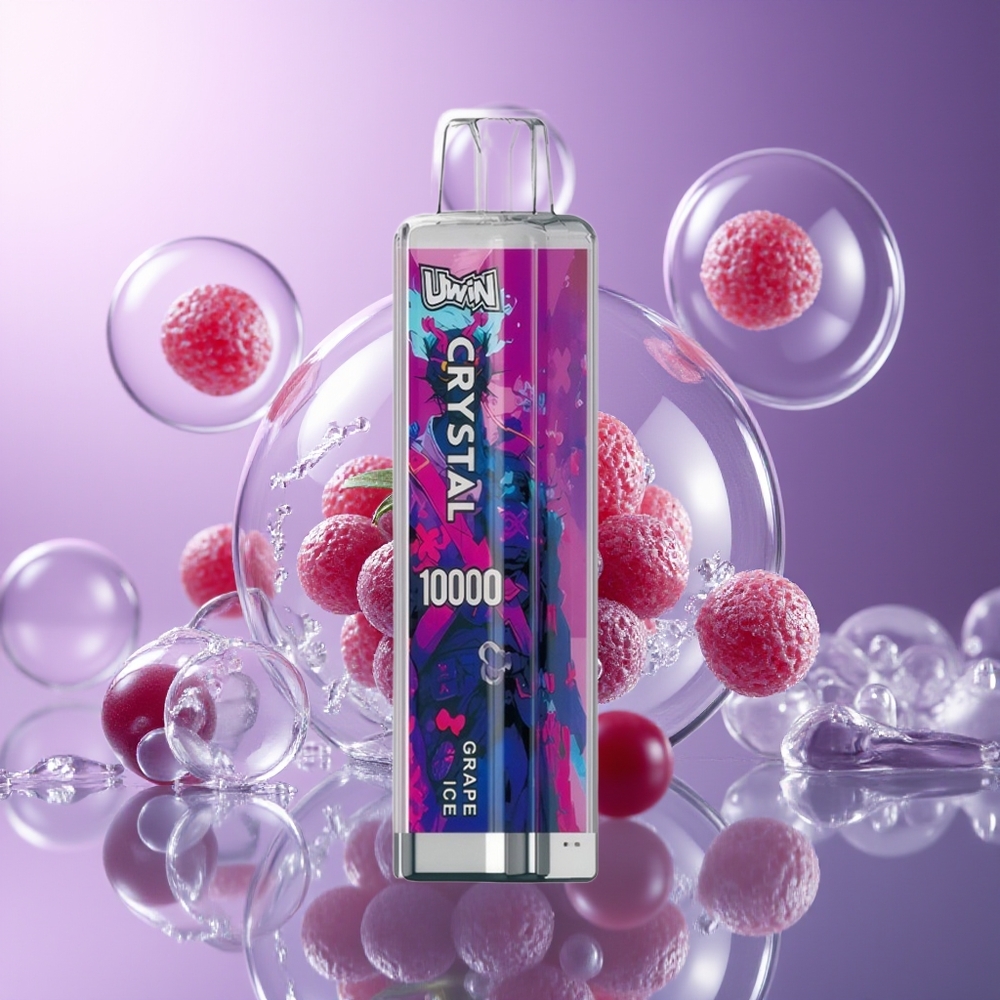 Uwin Crystal 10000 Puffs RGB Lód Winogronowy
