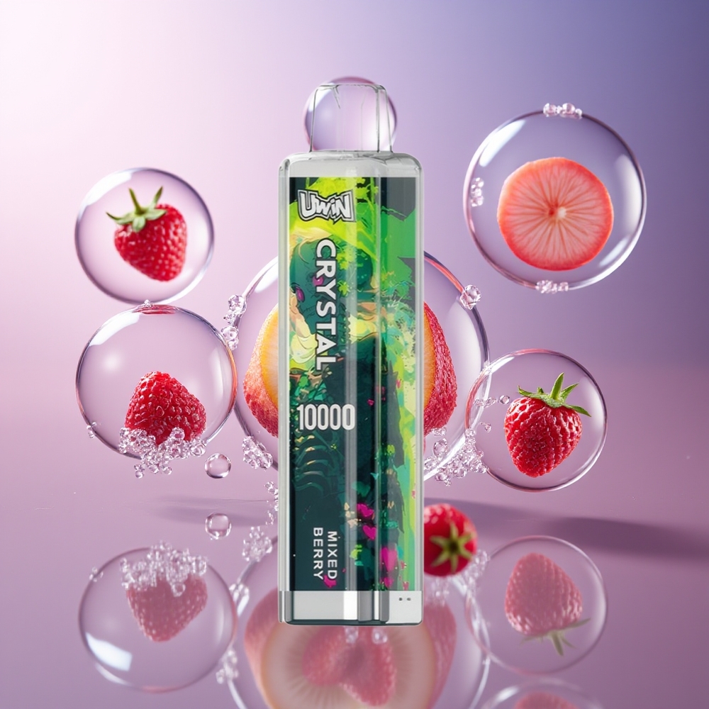 Uwin Crystal 10000 Puffs RGB Mieszane Jagody