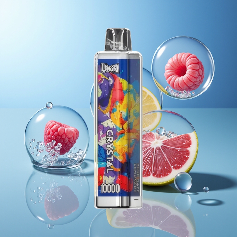 Uwin Crystal 10000 Puffs RGB Niebieska Lemoniada Malinowa
