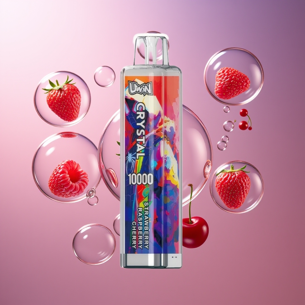 Uwin Crystal 10000 Puffs RGB Truskawka Malina Wiśnia