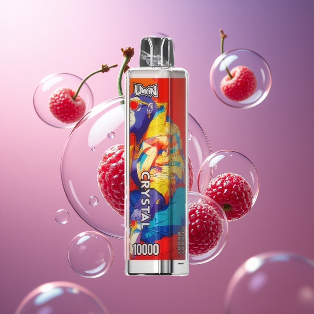 Uwin Crystal 10000 Puffs RGB Wiśniowo-Jagodowy